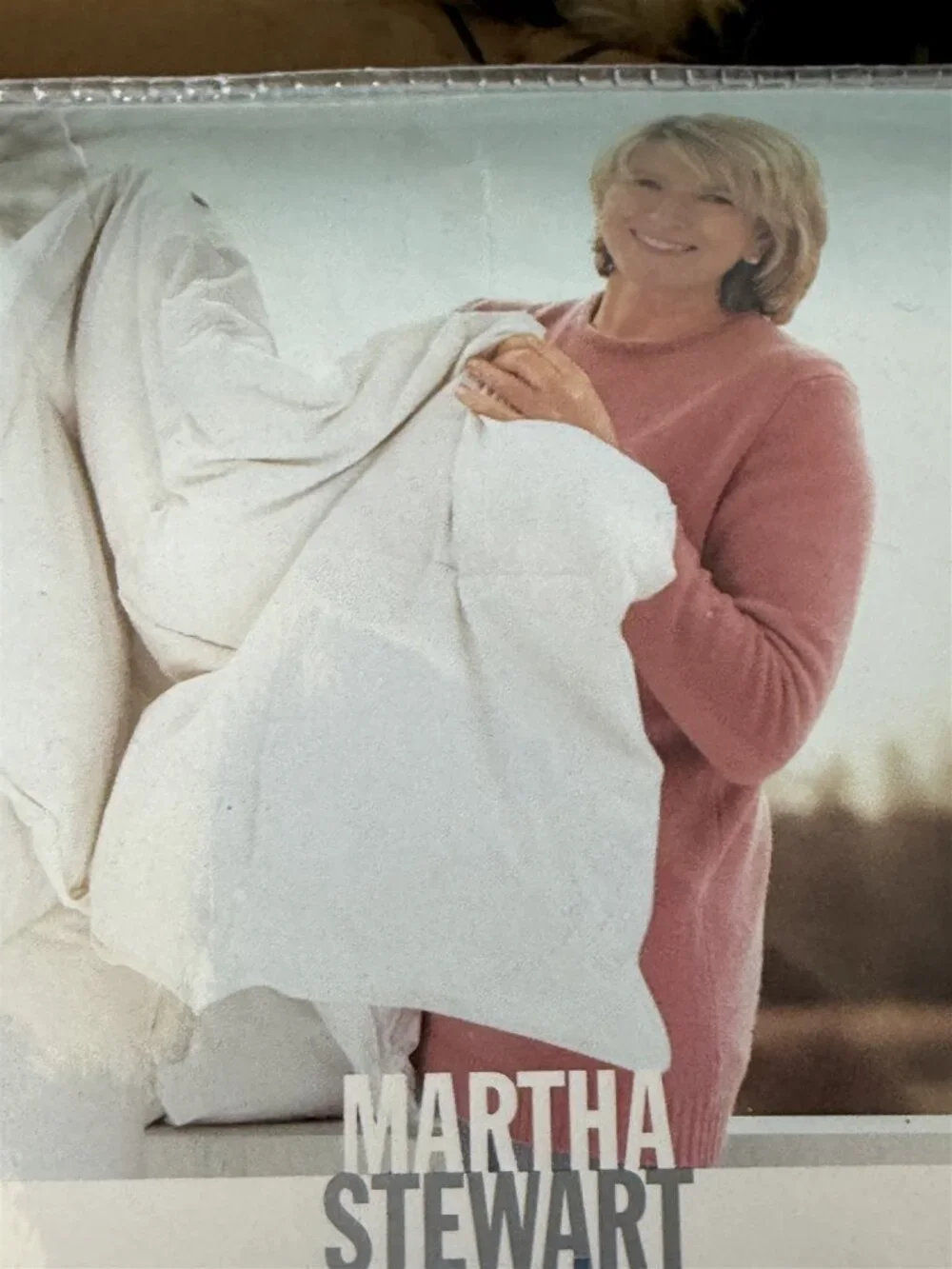 1998 Martha Stewart Full Queen Duvet Cover Embroidered Cotton Dots